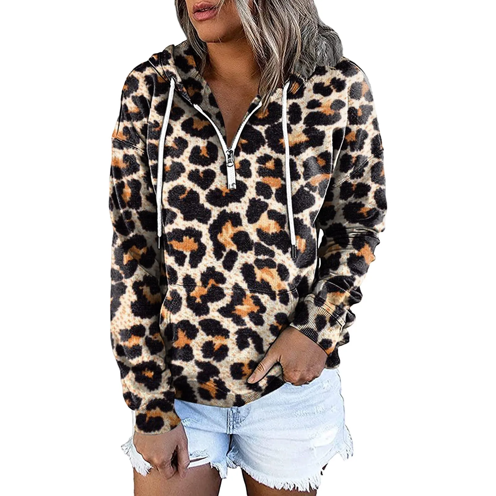 Kwatieh Mujer Cremallera Y Capucha Sueter Borreguito Mujer Mas Vendidos En 2023 Sudaderas Juveniles Chica Chaqueta Mujer Tipo Chaqueta De OtoñO Mujer Chaqueta Negra Con Capucha Mujer