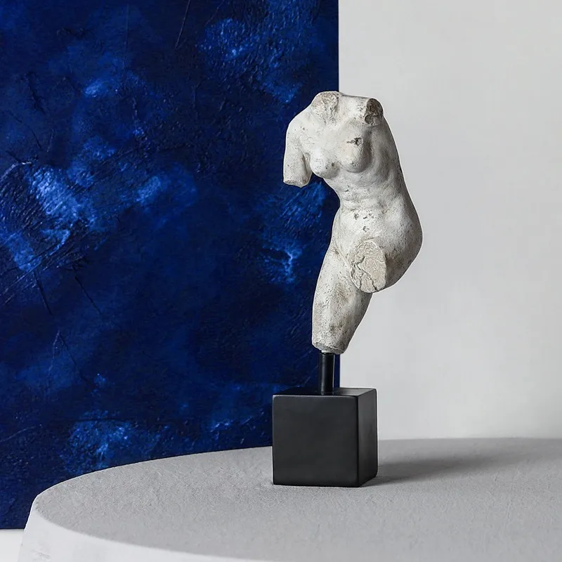 BAO GUANG TA European Creative Retro Human Body Bust Statue Plaster Figure Model Figurine Resin Crafts Home Decoration R3929 BAO GUANG TA European Creative Retro Human Body Bust Statue Plaster Figure Model Figurine Resin Crafts Home Decoration R3929