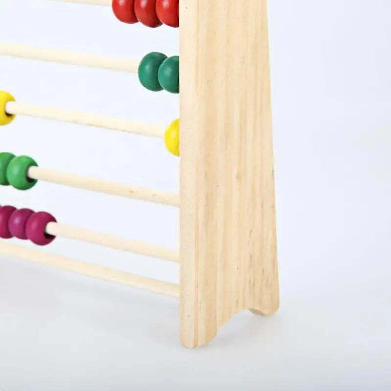 Деревянные счеты Детские счетные цифры Математика LearningToy(цвет бисера случайный