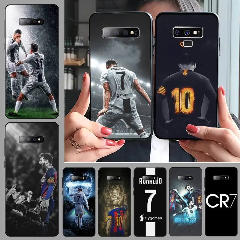 CR7 Cristiano Ronaldo Lionel Messi Phone Case Cover For Samsung S6 S7 edge S8 S9 S10 e plus A10 A50 A70 note8 J7 2017 | Мобильные