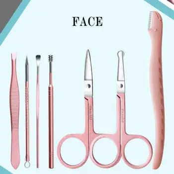 

Nail Art Manicure Tools Set Nails Clipper Scissors Tweezer Manicure Sets With Case For Nail Manicure Accessory