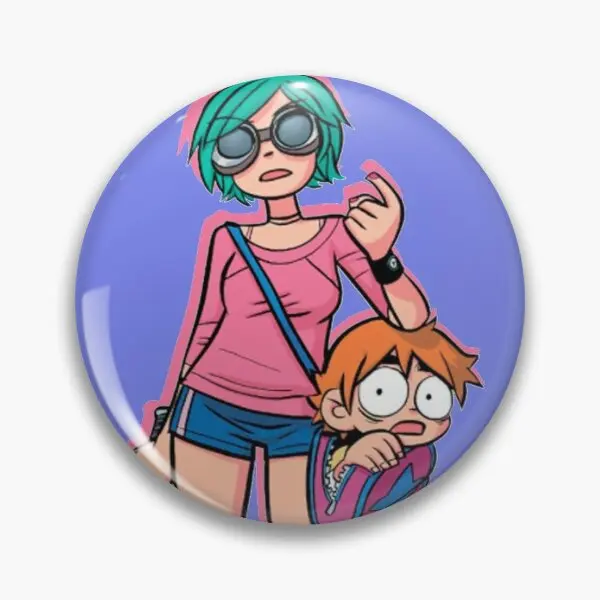 Scott Pilgrim Ramona Flowers Scott Pi Personalizzabile Soft Button Pin Spilla Collare Gioielli Creativi Carino Divertente Amante Regalo In Metallo