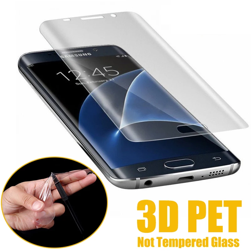 200pcs 3D Curved Not Tempered PET Glass Screen Protector For iPhone 11 Pro Max XS XR X 8 7 6 6S Plus For Huawei P30 Mate 20 Pro