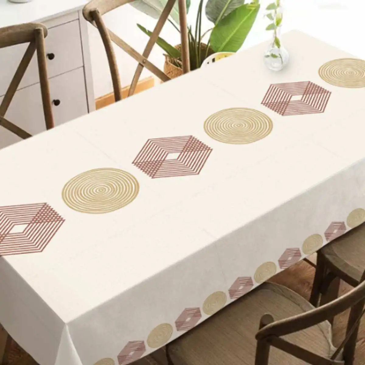 Nander Tablecloth Waterproof Oilproof Thick Rectangular Wedding Dining Table Cover Tea Table Clot Merry Christmas Gold Luxury Decoration in Star Shape Nander Tablecloth Waterproof Oilproof Thick Rectangular Wedding Dining Table Cover Tea Table Clot Merry Christmas Gold Luxury Decoration in Star Shape