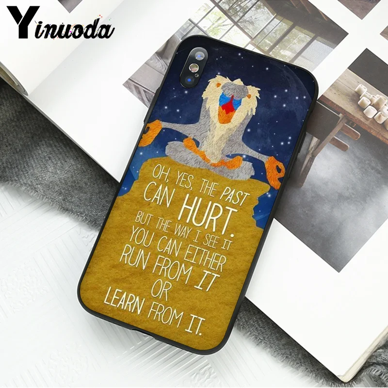 Yinuoda лев Король мультфильм печать рисунок телефона чехол для Apple iPhone 8 7 6 6S Plus X XS MAX 5 5S SE XR сотовые телефоны