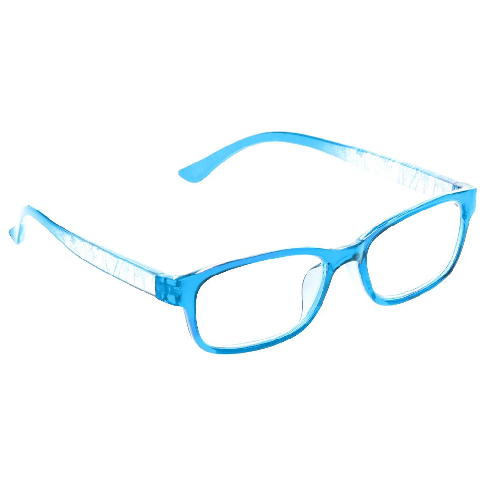 blue Модные ультралегкие очки для чтения, прозрачные линзы из смолы, очки для дальнозоркости+ 1,0~+ 4,0, диоптрийные очки, очки с пружинными шарнирами - Цвет оправы: blue