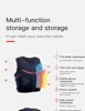 AONIJIE C9106 Newest 10L Quick Dry Sports Backpack Hydration Pack Vest Bag With Zipper For Hiking Running Marathon Race 7 sizes 2