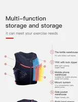 AONIJIE C9106 Newest 10L Quick Dry Sports Backpack Hydration Pack Vest Bag With Zipper For Hiking Running Marathon Race 7 sizes 2