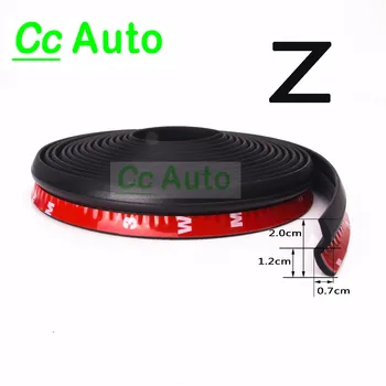 

4 Meter Z Type Adhesive Car Door Seal Noise Sound Insulation Rubber Weather Strips Edge Trim Dust Waterproof Seal Universal