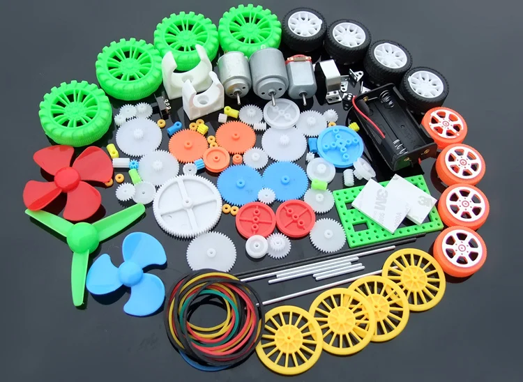 Howe Installed Version Toy Axle Gear Bag 112 PCs Plastic Gear Motor Tire Gear Bag Non-Accessories