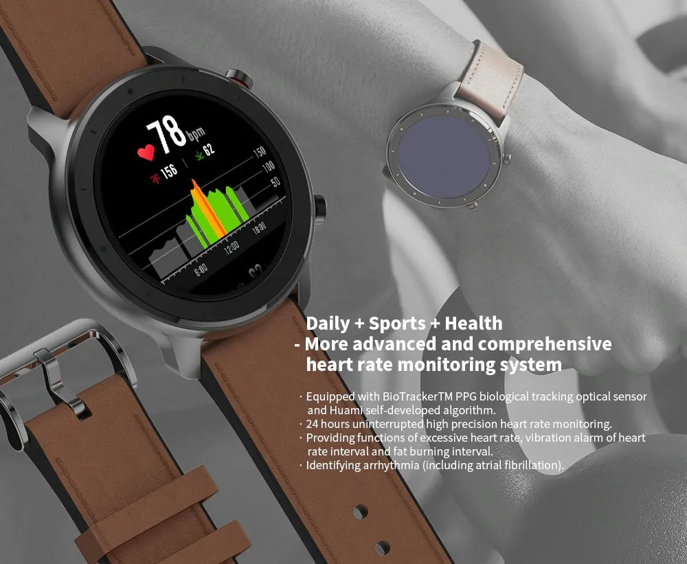 Strava Amazfit GTR 47 мм gps Смарт-часы 50 атм Водонепроницаемый AMOLED экран 24 дня в режиме ожидания компас фитнес-трекер спортивные умные часы