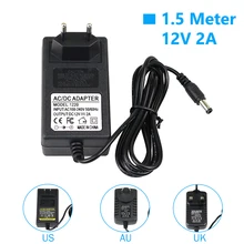 AC 110-240V DC 5V 6V 8V 10V 12V 1A 2A Универсальный адаптер питания длиной 1,5 метров EU US AU UK адаптер зарядного устройства светодиодные полосы лампы