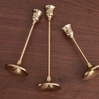 

Taper Candle Holders Gold Table Decorative Candlestick Holder for Wedding Dinnin 67JB