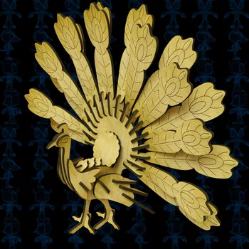 

peacock bird Solidworks STEP SLDASM files vector design drawing files for CNC laser cutting file