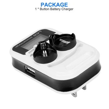 

2 Slot Button Battery Charger For LIR2016/LIR2025/LIR2032/ML2016/ML2025/ML2032 Indicator Intelligent Recharging Battery Charger