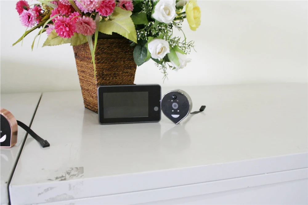 Peephole Wifi Doorbell Camera APP Control  HD1080P For IOS Andriod Night Vision PIR Motion Detection Video Smart door bell