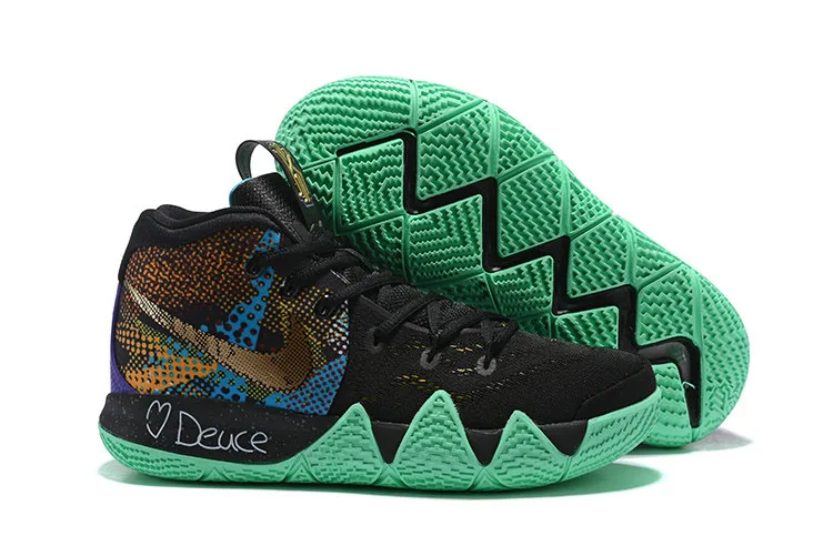 Новое поступление Nike № 4 Ирвинг 4th поколения конфетти Для мужчин Мужская Баскетбольная обувь, амортизация износостойкие запахом - Цвет: 9