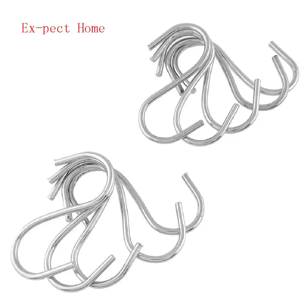 

Useful New 1000pcs S Shaped Hooks Kitchen Hanging Hanger Storage Holders Organizer Household Home Essential