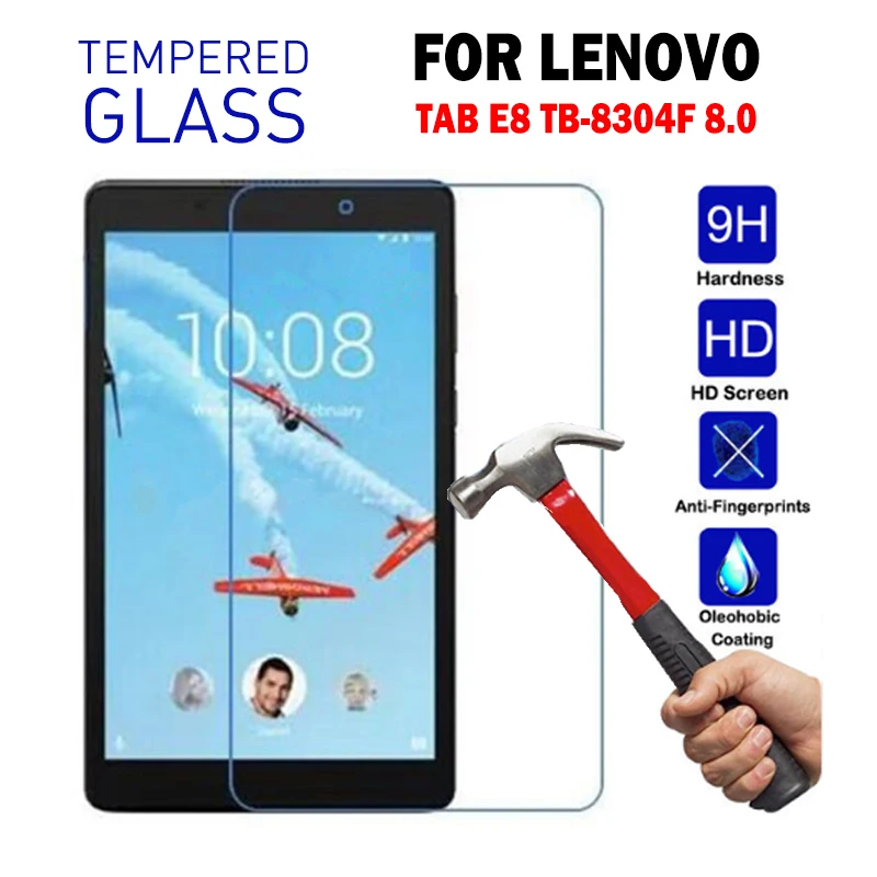 Tab E8 TB-8304F 8.0 Закаленное стекло для lenovo TAB E10 E8 E7 TB-X104F Защитная стеклянная пленка протектор экрана для lenovo Tab E7 7104 E8 8304 крышка - Цвет: Tab E8 TB-8304F 8.0