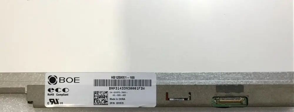 12," ноутбук ЖК-дисплей экран 30 контактов EDP B125XTN02.0 HB125WX1-100 LP125WH2 TPB1 HB125WX1-201 для dell E7240