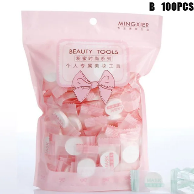 Ultra-Thin Moisturizing Disposable Compression Facial Mask Cotton Facial Sheet Face Skin Care Wrapped Masks Paper 5/10/15pc/Bag 1