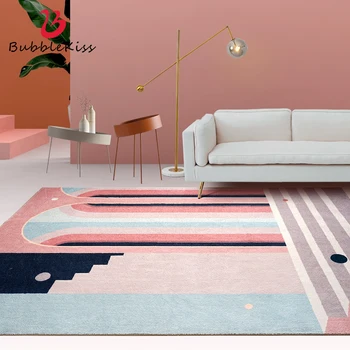

Bubble Kiss Nordic Style Carpet Plush Carpets For Living Room Bedroom Decor Rug Pink Green Thick Bedside Coffee Table Area Rug