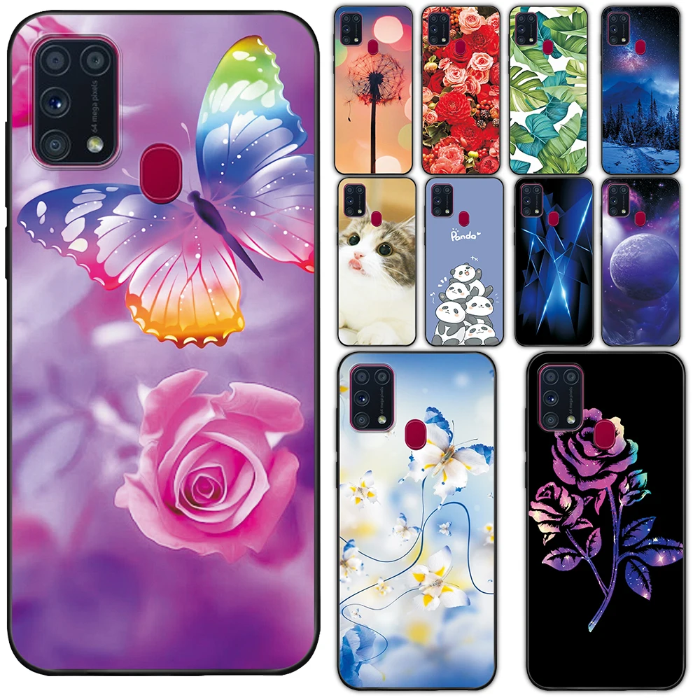 For Samsung M31 Prime Case Coque on Galaxy 6.4&quot Fashion Protective Soft Silicone Phone Capa | Мобильные телефоны и