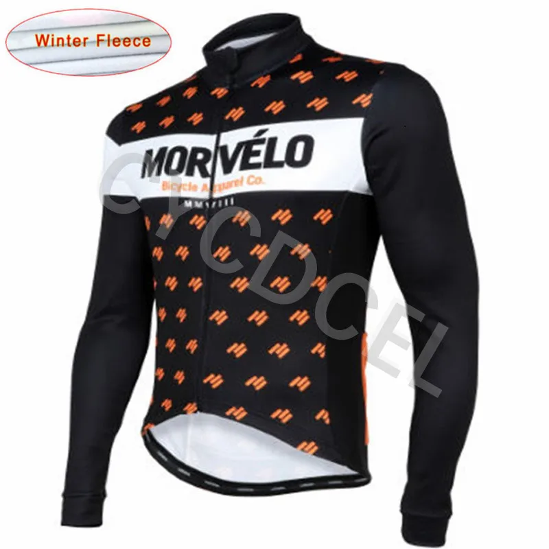 Pro Team Morvelo Зимняя Теплая Флисовая велосипедная футболка с длинными рукавами Ropa Ciclismo MTB велосипедный спортивный велосипед одежда