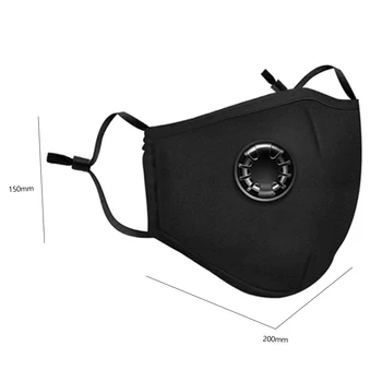 

Women Men Safety Face Mask PM2.5 Haze Mask Breath Valve Anti-dust Mouth Mask Breathable Respirator for Adults Outside