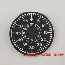 35,5 мм черный стериальный циферблат светящийся циферблат подходит для Miyota 8215 821A Mingzhu 2813 автоматический movement-BP61