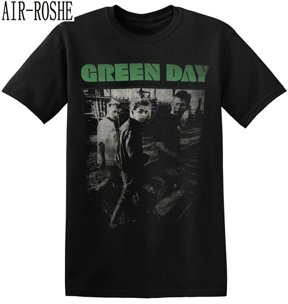 

Green Day T Shirt Men US Punk Rock Rock Band New Graphic Printed Tee 1-A-001 Design Style New Fashion Short Sleeve