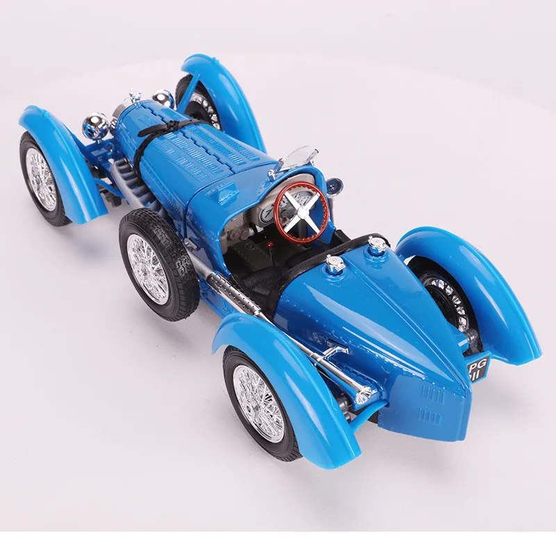 1:18 высокая имитация Bugatti Тип 59 стационарная модель сплав ретро-автомобиль модель для детей Подарки