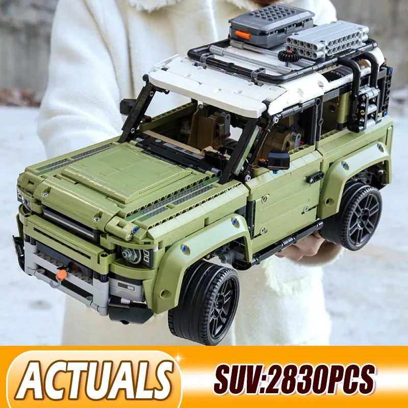 DHL Technic игрушечные машинки Guardian Внедорожник Land Car Rover Fit Defender 42110 модель строительные блоки кирпичи игрушки для детей Рождество