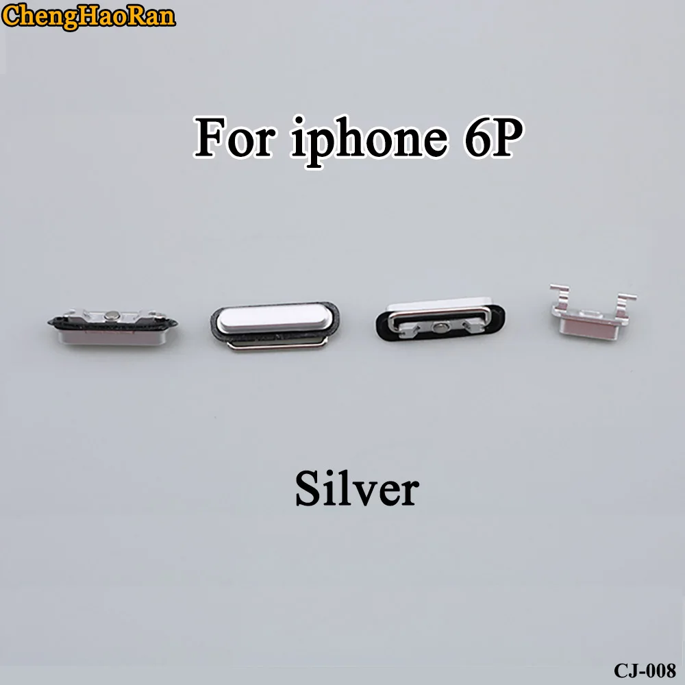 ChengHaoRan 1 комплект для iPhone 6 Plus 6 P Выходная Мощность Кнопка громкость, выключение звука Кнопка ключ боковые кнопки полный комплект Ремонт Запчасти Замена