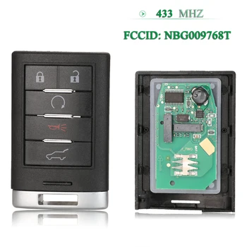 

Bilchave 5 Buttons 433Mhz NBG0097687 Remote Car Key Entry Keyless For Cadillac SRX CTS XTS DTS 2010 2011 2012 2013 2014