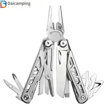 Daicamping edc acampamento hrc78k multitool alicate cabo cortador de fio multifuncional multi ferramentas acampamento ao ar livre faca dobrável alicate