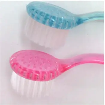 

1pc Fashion Designer Plastic Long Handle Face Wash Brush Blackhead Pore Cleaner Brushes With Cover