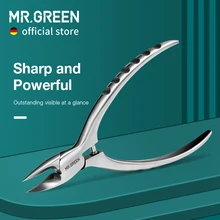 Щипчики для вросших ногтей MR.GREEN, инструмент для педикюра, толстый твердый инструмент для коррекции ногтей Щипчики для вросших ногтей MR.GREEN, инструмент для педикюра, толстый твердый инструмент для коррекции ногтей