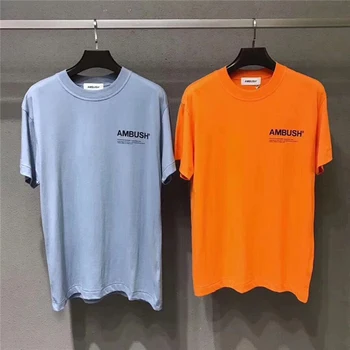 

AMBUSH T-shirt Letter printing 1:1 Height Quality Solid T shirts tees Hip Hop AMBUSH Cotton T shirt Street wear