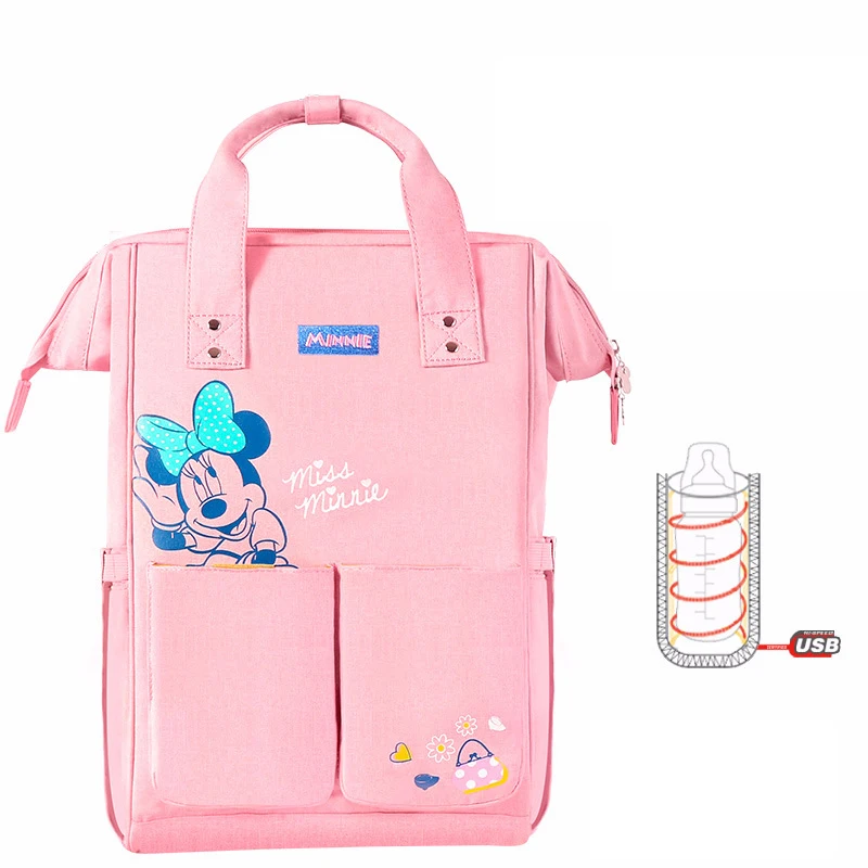 Дисней детская мультяшная Сумка Микки мама коляска colorland Пеленки backbag уход biberon