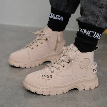 online 2020 Outono Crianças Botas Anti Deslizamento Tênis De Corrida Alta Tornozelo Criança Leve Caminhada Botas Confortáveis Crianças Meninos