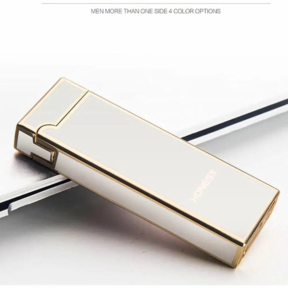 Usb зарядка ветрозащитная Зажигалка Одиночная дуга встряхнуть гравитационный датчик переключатель мини мода ультра-тонкий удобный высококачественный креативный