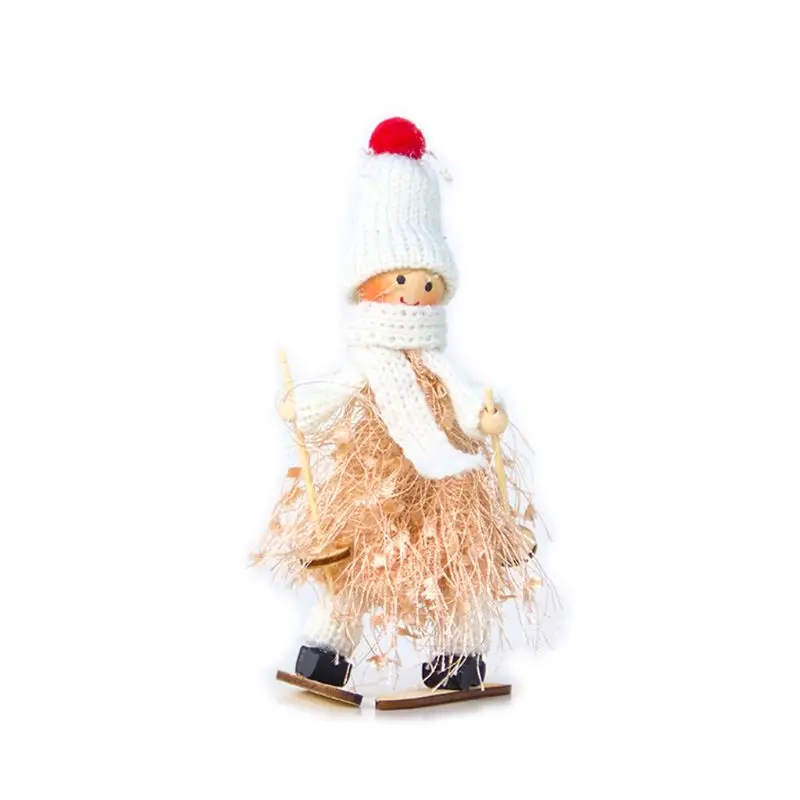 

6pcs/set Knitted Doll Christmas Tree Decoration Snowman Boy Girl Angels Hanging Ornaments Holiday Party Favor