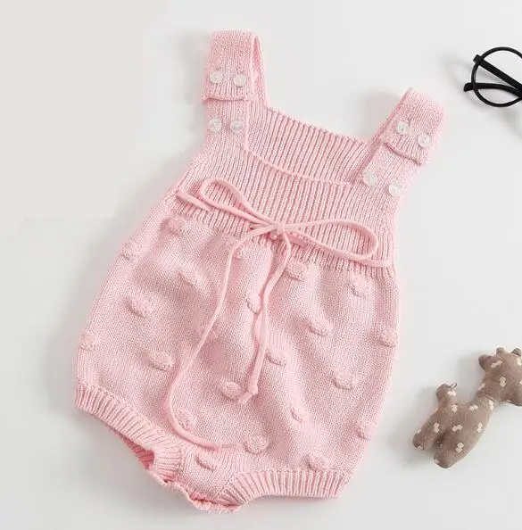 Pink Spring Mom Daughter Family Clothes Long Sleeve Knitwear Sweater Pullover Autumn Winter Top Baby Girl Sweet Love Cotton Jumpsuit - Цвет: Pink