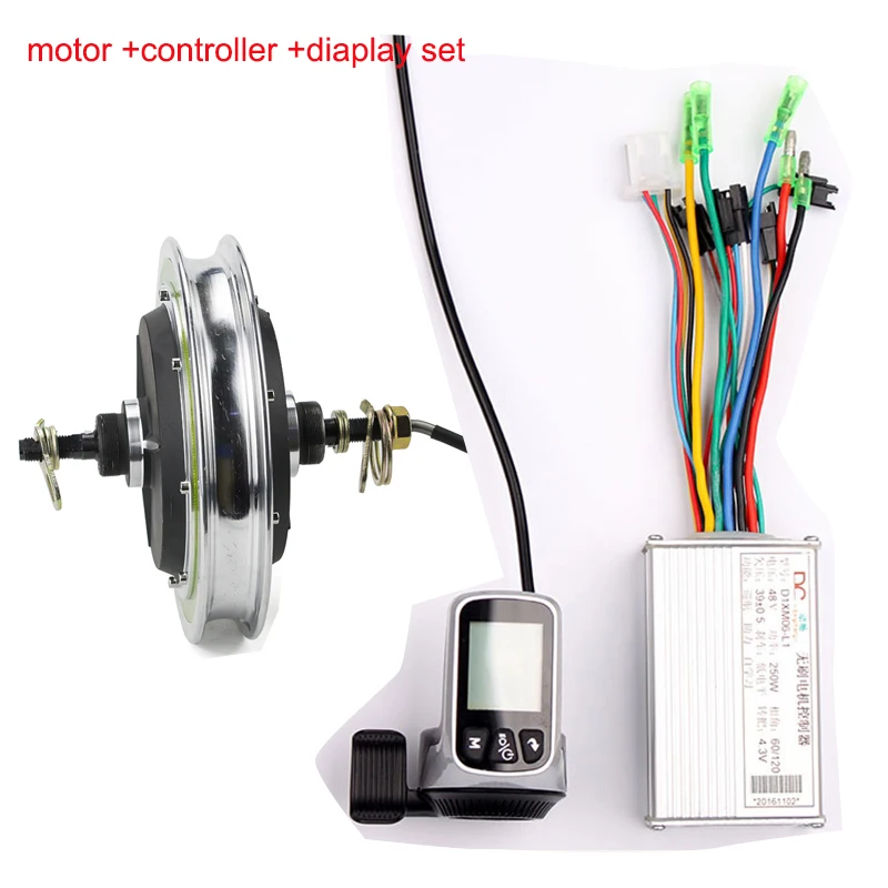 36V KIT Электровелосипед бесщеточный мотор 24 в 36 в 48 в 350 Вт Электрический мотор для велосипедного мотора колеса 12 дюймов электрическое оборудование для велосипеда lcd - Цвет: 36V KIT