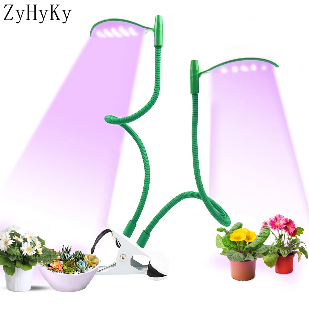 

ZyHyKy New Two Leaves Plant Light With Soil Moisture Test USB Timing Cycle Dimming LED Plant 3 Gears DIY Timing Growth Light
