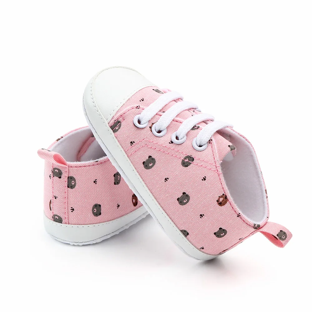 Brand New Newborn Baby Toddler Girl Canvas Casual Shoes Infant Boy Girl Pram Soft Sole Prewalker Anti-slip Sneakers