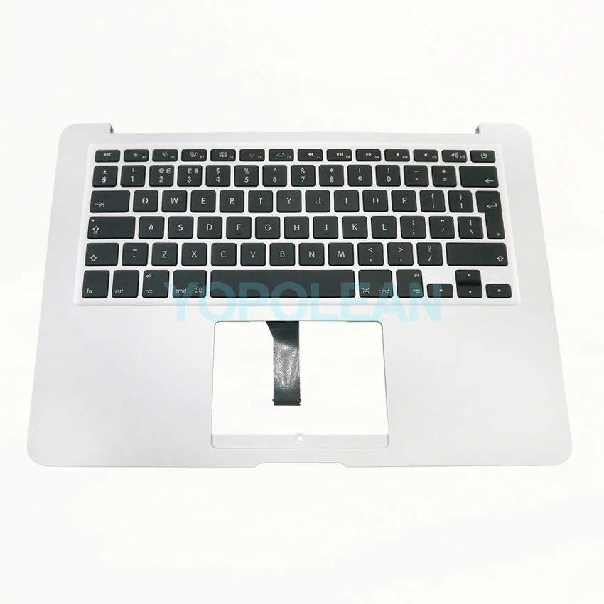 Верхний чехол с британский английский клавиатурой для MacBook Air 1" A1466 Топ чехол Упор для рук 2013 лет