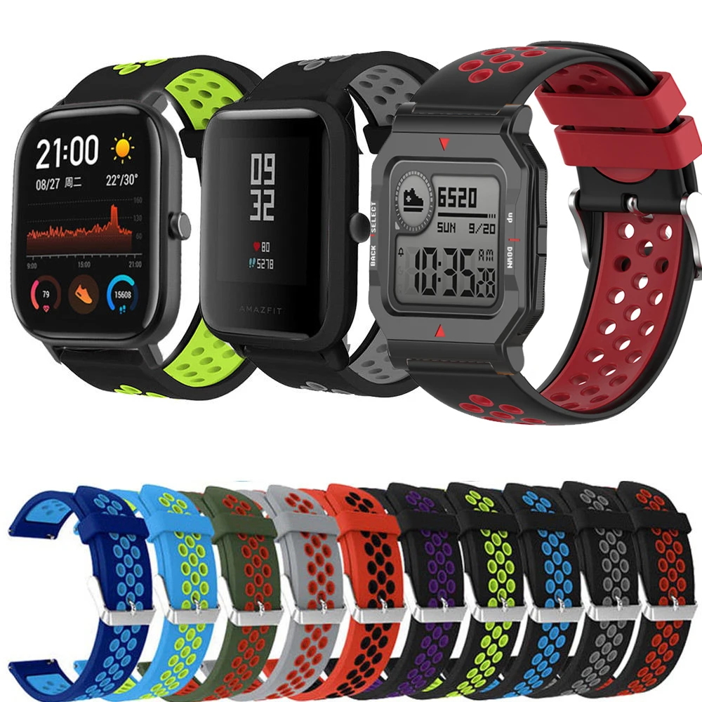 Ремешок силиконовый для смарт-часов Amazfit Neo Воздухопроницаемый спортивный