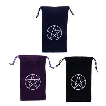 

Velvet Pentagram Tarot Storage Bag Board Game Card Jewelry Drawstring Package